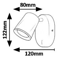 Rabalux 5045 - Spot de perete LED SOLANGE LED/6W/230V