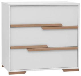 Comodă pentru copii Pinio Snap, alb