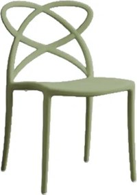 SET 4 SCAUNE INFINITY- POLIPROPILENA- HORECA - AVOCADO
