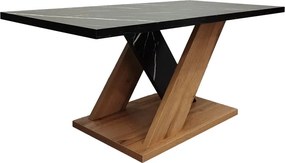 Masuta Cafea Solarro PAL Stejar Sonoma-Marmura Neagra Dim. 110x55x47.5 Cm