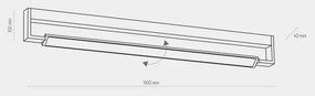 Aplică LED pentru baie DEKSTER LED/36W/230V IP44 albă