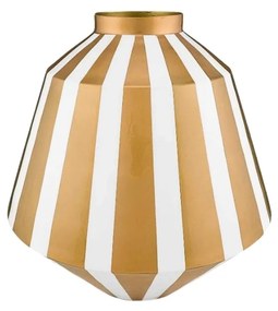 Vaza decorativă, din metal, Pip Studio, White-Gold, 35 cm, colecția Royal Dot Delight