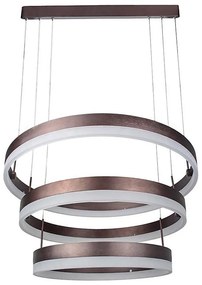 Lustră LED dimabilă pe cablu LED/86W/230V 3000K maro