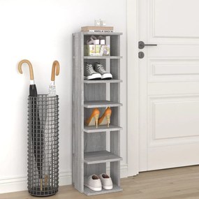 vidaXL Pantofar, gri sonoma, 27,5x27x102 cm, lemn prelucrat