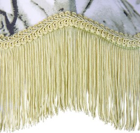 Lampă suspendată neagră cu abajur cu frunze și interior alb 31,5 cu 3 lumini - Cava