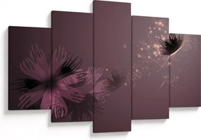 Tablou - Floare și fluture (150x105 cm)