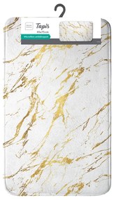 Covoraș de baie alb-auriu 45x75 cm Aquamarbre – douceur d'intérieur