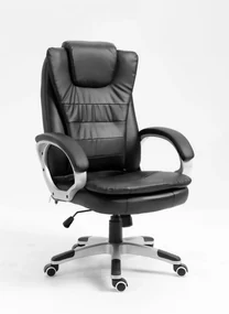 Scaun Directorial cu Masaj, Telecomanda, Piele Ecologica, SIB 7304M, Negru