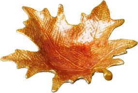 Tavita decorativa, forma de frunza, din cositor, 12 cm, Autumn