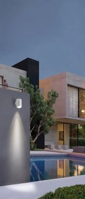 Aplica LED pentru iluminat exterior IP65 ROLAND 2 WH