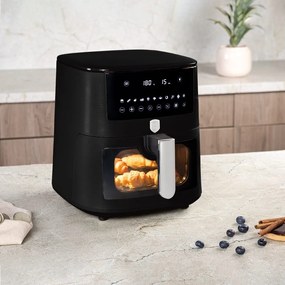 Friteuza cu aer cald, AirFryer 8 L Matte Black Berlinger Hau BH 9605