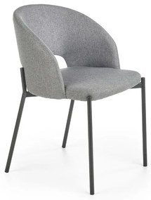 Scaun de bucaterie Alanna, gri/negru