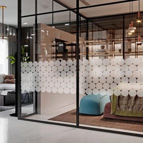 Autocolante pentru fereastră 50 buc. 10x10 cm Clackout Circle – Ambiance