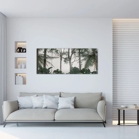 Tablou - Jungla în ceața dimineții (120x50 cm)