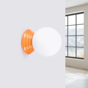 Sollux SL.1893 - Aplică de perete pentru baie ZORI 1xG9/8W/230V IP44 portocalie