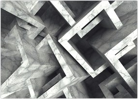 Tablou cu cuburi abstracte (70x50 cm)