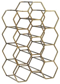 Suport de vinuri din metal bronz pentru 12 sticle Salbris - Light &amp; Living