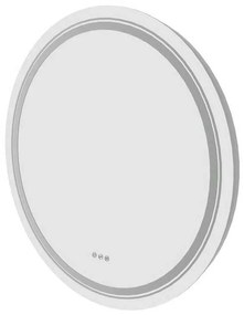 Oglindă Amyra cu iluminare LED 60 cm, argint