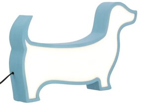 Lampă de masă pentru copii DOG, LED 12W/230V, albastră