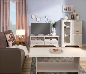 Mobilier sufragerie clasic TIFFANY II-2, grej, PAL laminat, 3 piese