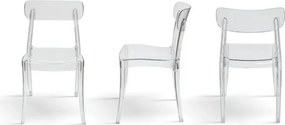 SET 4 SCAUNE TIVOLI- TRANSPARENT-HORECA-