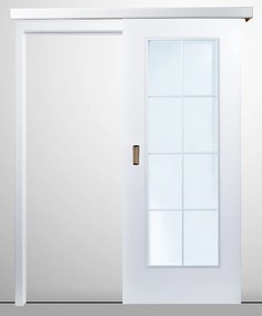 Usa glisanta HDF aplicata pe perete - Colectia VINTAGE 5.4 Toc reglabil de bordare 360-500 mm, Gri Antracit, Folie Decor