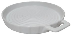 Forma pentru copt Chef, 20x20x3cm, Alb, Ceramica glazurata