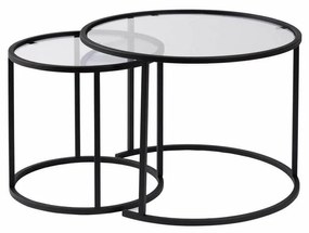 Set de măsuțe de cafea Aurum Black 60 cm, 2buc.