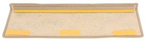 Covorase scari autoadezive 15 buc nisipiu 65x25 cm aspect sisal 15, Nisip, 65 x 25 cm