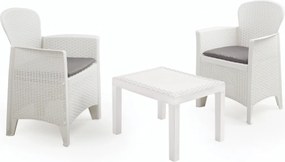 I.P.A.E-Progarden Set grădină AKITA, 3 piese, albă