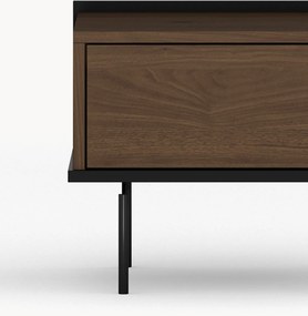 Noptieră Zenar cu sertar 50 cm - nuc elegant / negru