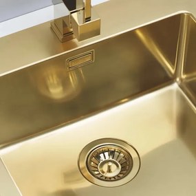 Chiuvetă de bucătărie ALVEUS 1106867 PURE 52,5x51,5 cm auriu