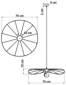 Lustră neagră ø 70 cm Elliot – Sollux
