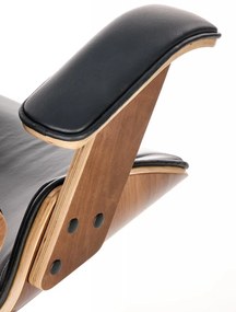 Scaun de birou Ignazio nuc/negru H129 cm