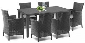 Set mobilier de grădină Futurowa 6+1, grafit