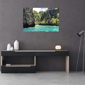 Tablou cu râu montan (90x60 cm)