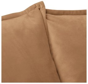 Canapea maro cu tapițerie din catifea 138 cm Juli – Ropez