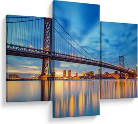 Tablou - Podul Benjamin Franklin, Philadelphia (90x60 cm)