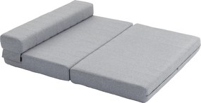 HOMCOM Fotoliu pliabil cu funcție de pat, pat pentru oaspeți, pliabil, până la 250 kg, 138x80x50 cm, Gri | Aosom Romania