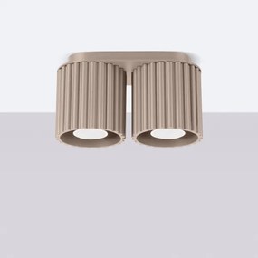 Sollux SL.1815 - Spot AURA 2xGU10/10W/230V taupe