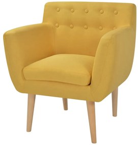 Fotoliu, galben, material textil