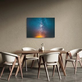 Tablou pe sticlă - Calea lactee (70x50 cm)
