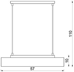 Lustră pe cablu MAISON 3xGU10/8W/230V maro
