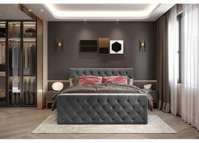 Pat Dormitor Boxspring CHARLES 160x200 cm