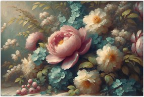 Tablou - Natură moartă cu flori - pictură (90x60 cm)