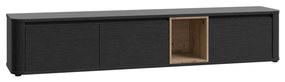 Comodă TV INAR, negru/maro