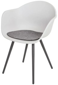 Scaun de grădină gri din plastic Zara – Garden Pleasure