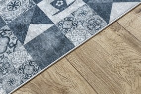 ANDRE 44211 covor lavabil gresii de Lisbona, bucatarie, anti-alunecare - gri / argintiu