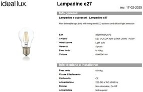 Bec LED, E27 10W 2700K cri90 trasnparent