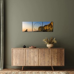Tablou - recif de mare (cu ceas) (90x30 cm)
